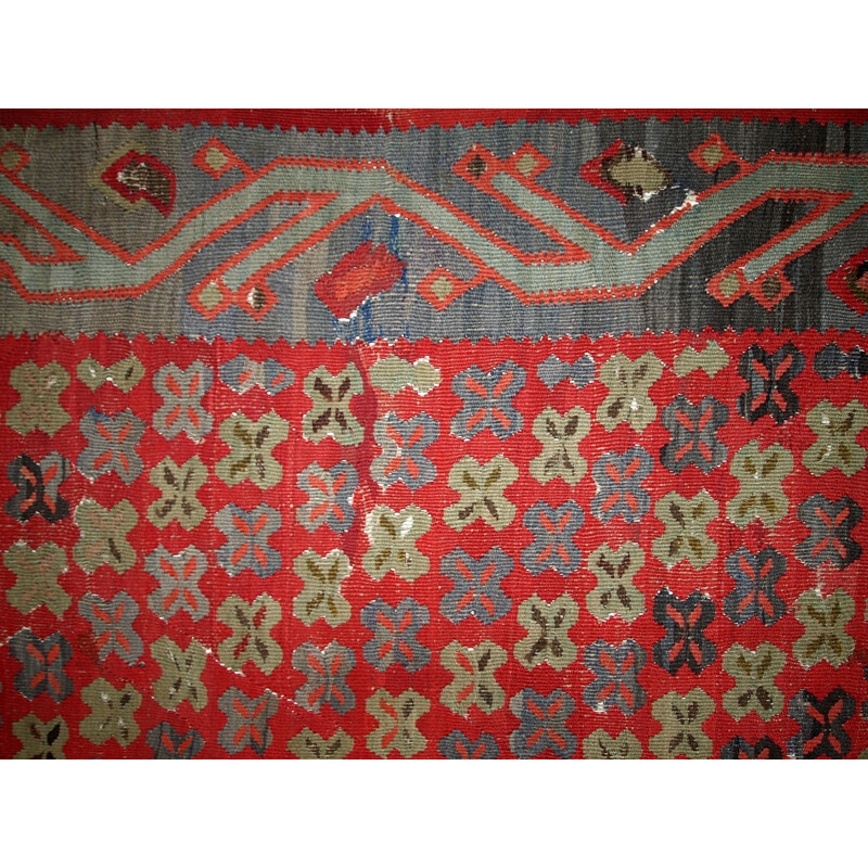 Turkish red carpet in wool