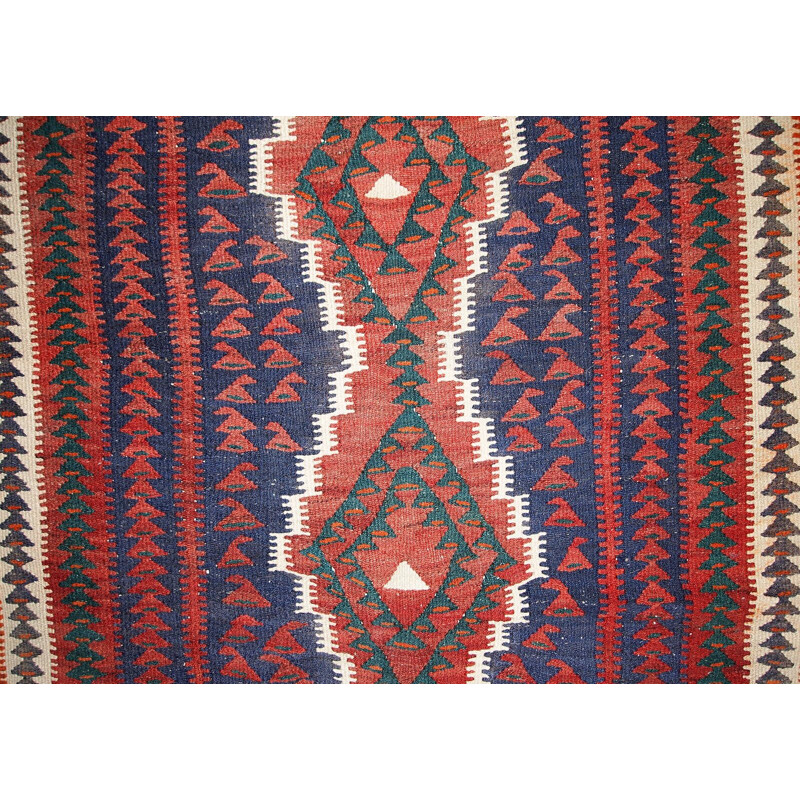 Vintage handmade carpet in wool