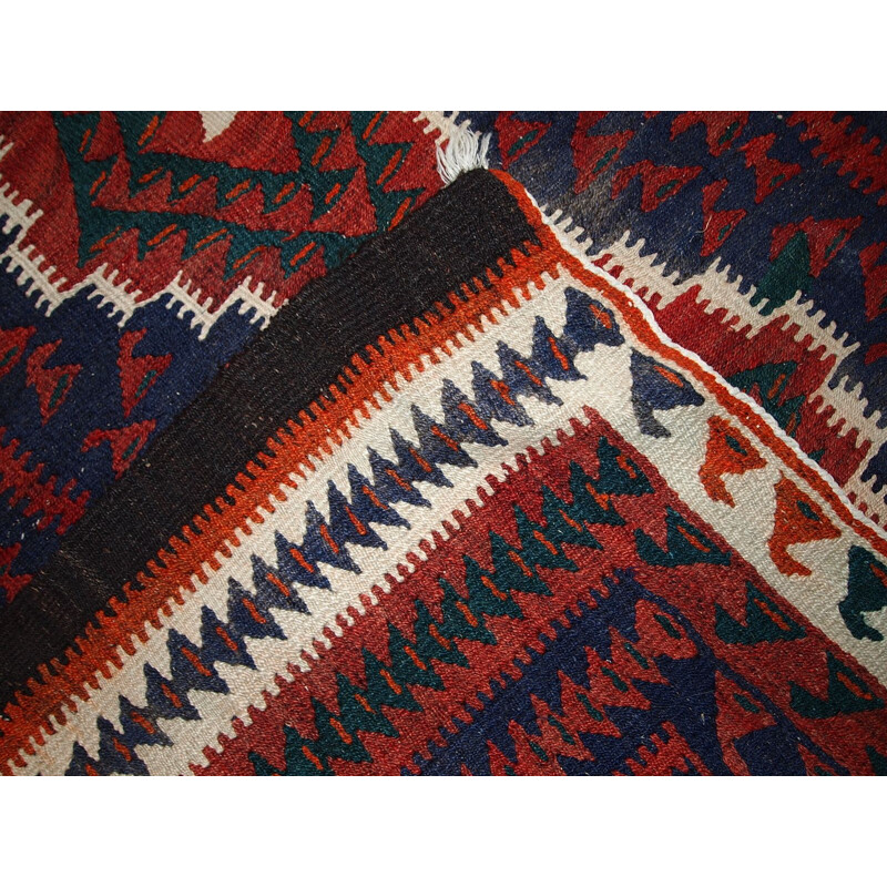 Vintage handmade carpet in wool