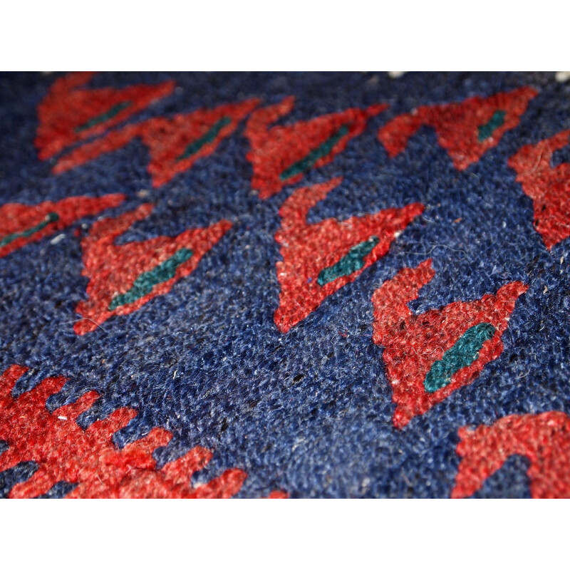 Vintage handmade carpet in wool