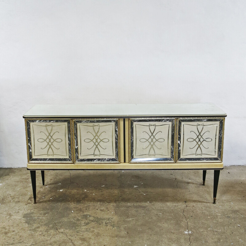 Vintage sideboard by Umberto Mascagni for Barget