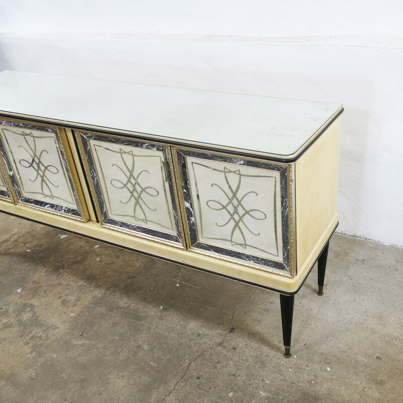 Vintage sideboard by Umberto Mascagni for Barget