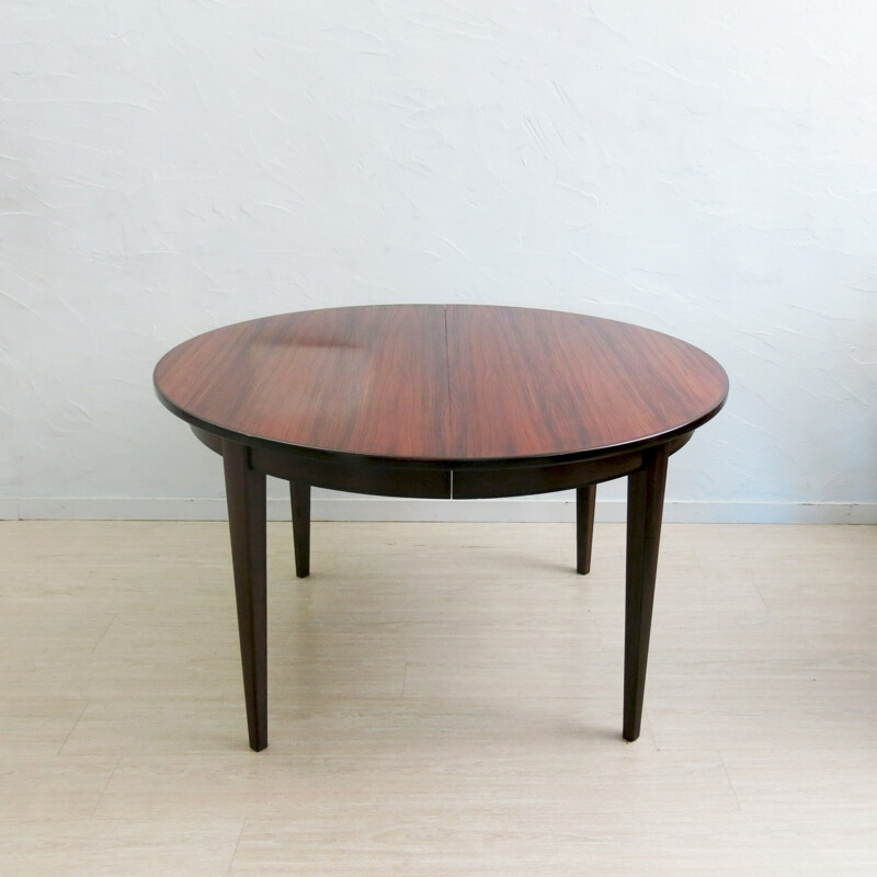 Table à repas extensible en palissandre, Gunni OMMAN - 1960