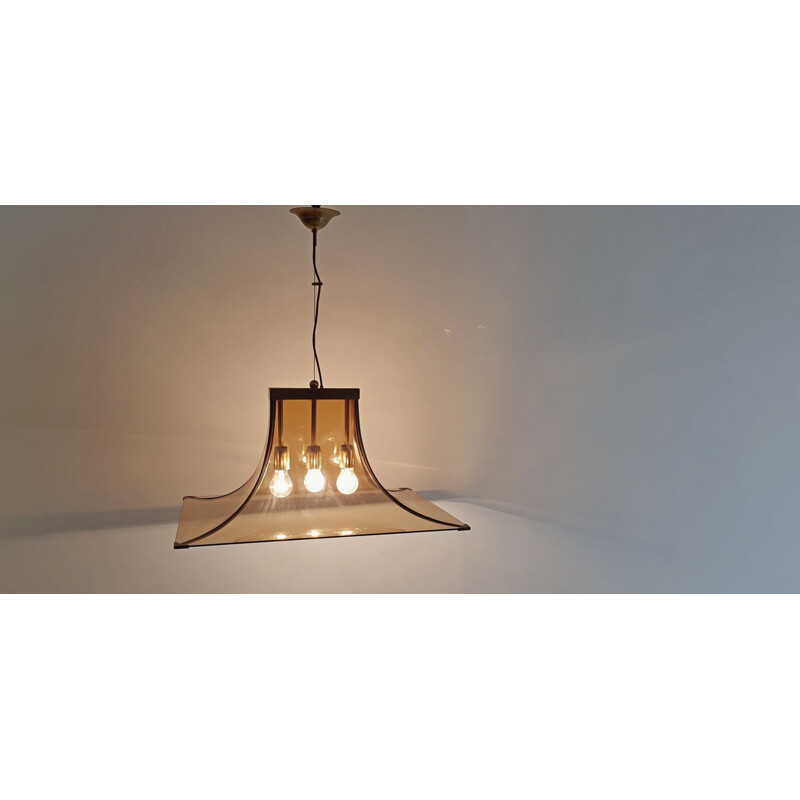 Vintage italien chandelier by Esperia Pagoda