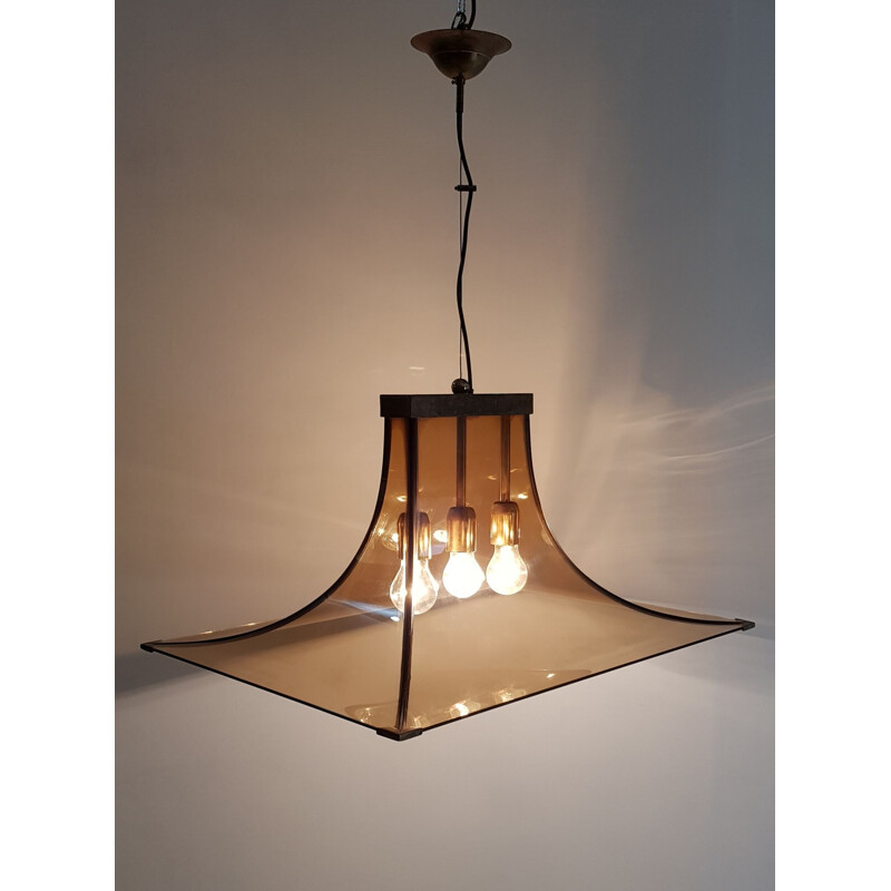 Vintage italien chandelier by Esperia Pagoda