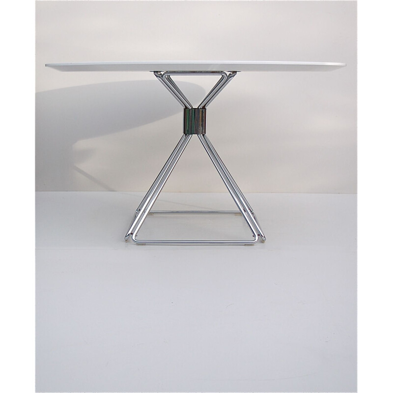 Vintage dining table on pyramid base by Rudi Verelst for Novalux