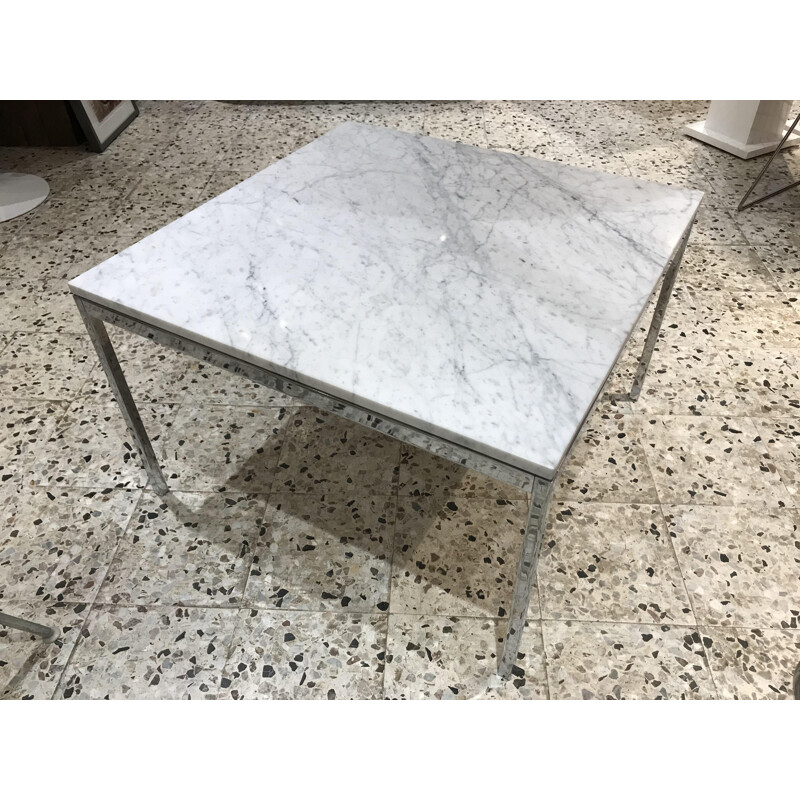 Table basse vintage en marbre par Florence Knoll