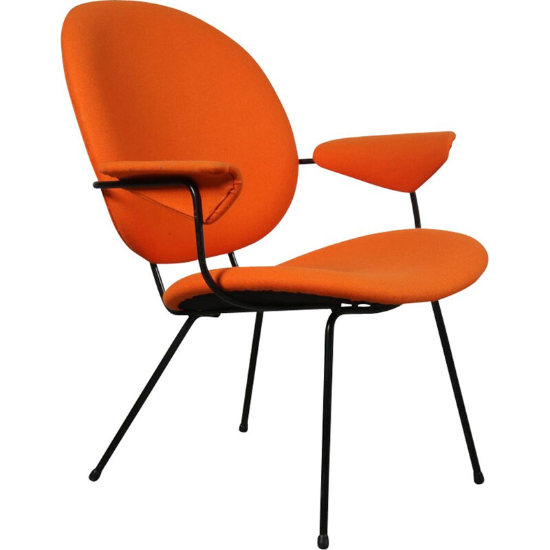 Chaise vintage orange par Willem Hendrik GISPEN