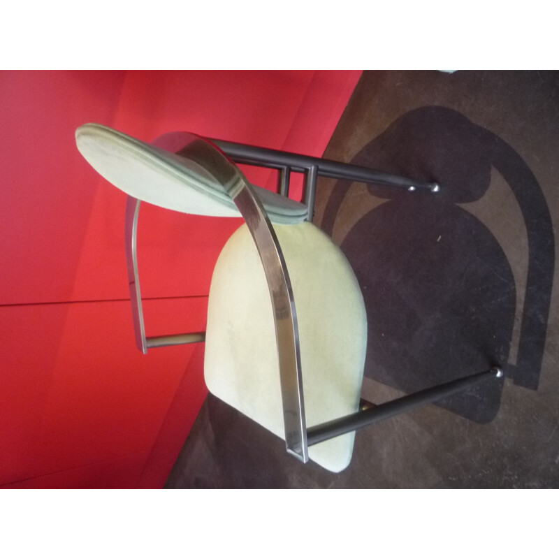 Suite de 6 fauteuils vintage en acier par Belgo chrom