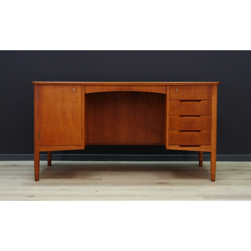 Vintage Danish writing desk in teak