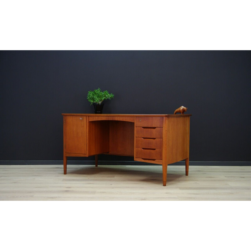 Vintage Danish writing desk in teak