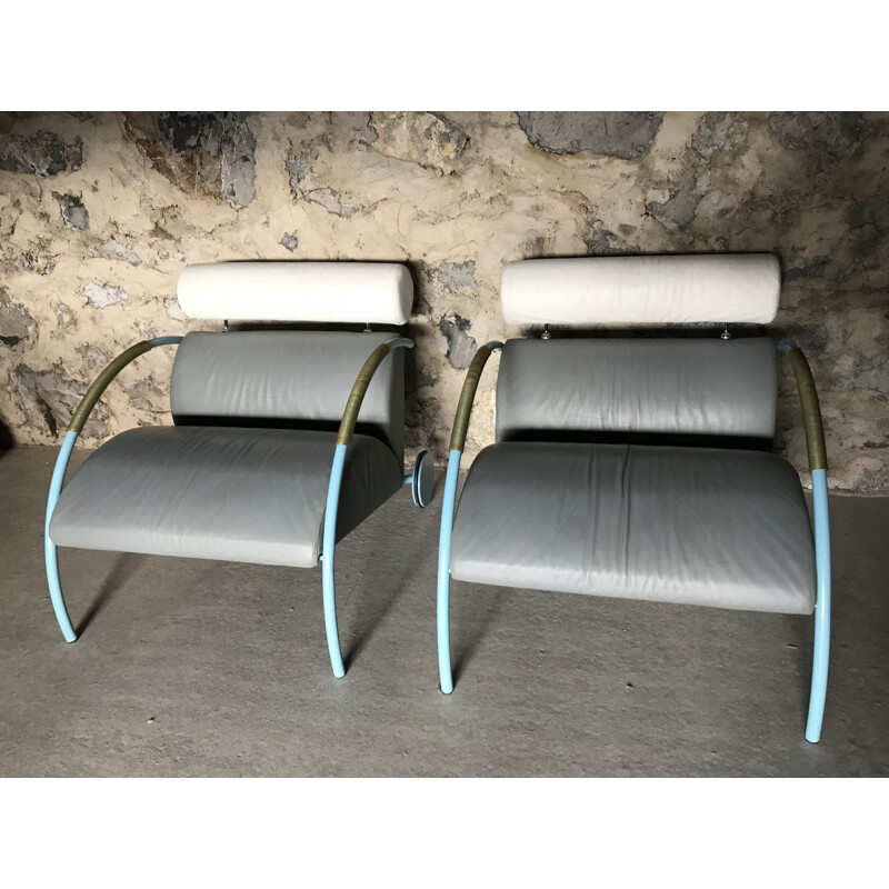 Set of 2 vintage armchairs "Zyklus" by Peter Maly for Cor