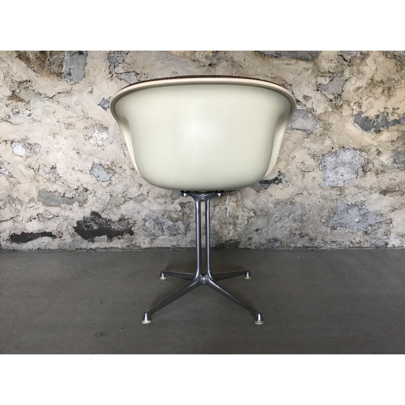 Vintage armchair "Lafonda" in aluminum by Eames