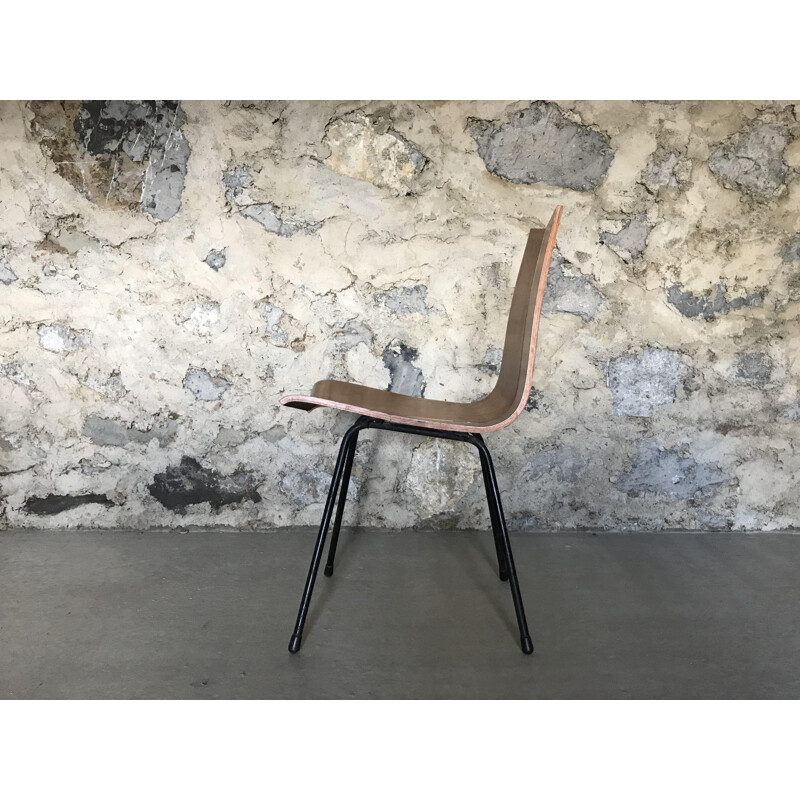 Vintage chair "GA" in mahogany by Hans Bellmann for HorgenGlarus