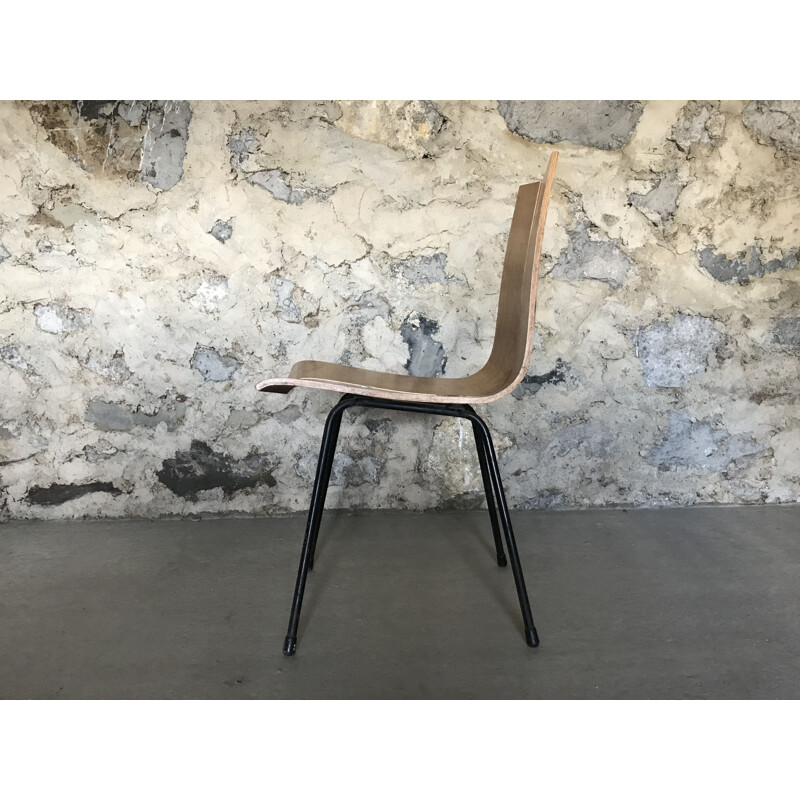 Vintage chair "GA" in elm by Hans Bellmann for HorgenGlarus