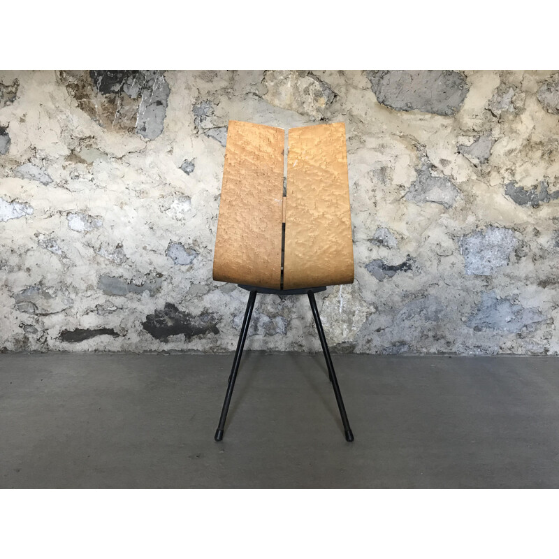 Vintage chair "GA" in elm by Hans Bellmann for HorgenGlarus