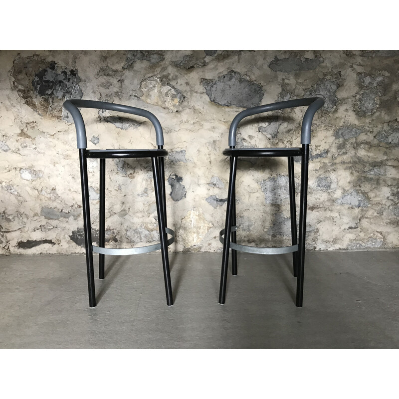 Set of 2 vintage stools by Niels Gammelgaard for Fritz Hansen