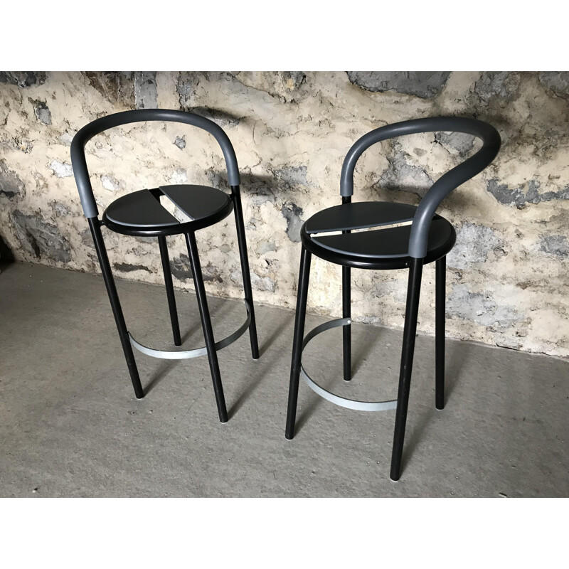 Set of 2 vintage stools by Niels Gammelgaard for Fritz Hansen