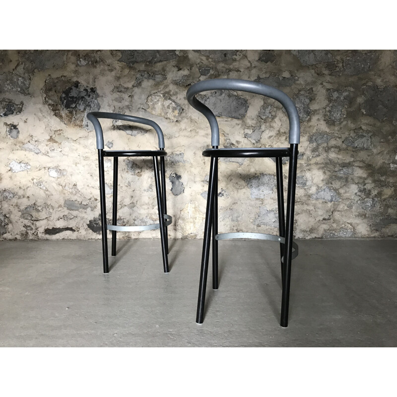 Set of 2 vintage stools by Niels Gammelgaard for Fritz Hansen