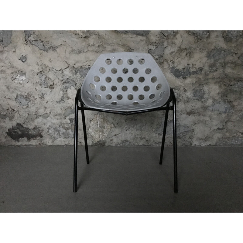 Chaise vintage coquillage par Pierre Guariche pour Meurop