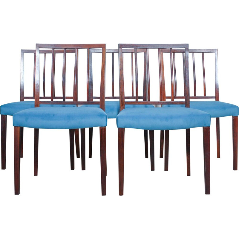 Set of 6 vintage chairs in rosewood by Robert Heritage for Archie Shine