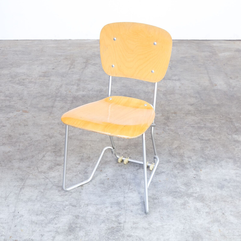 Suite de 20 chaises vintage aluflex pour Hans Zollinger Sohre