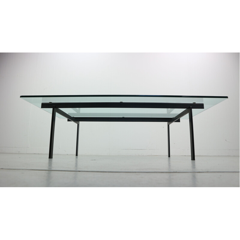 Vintage glass coffee table by Cees Braakman for Pastoe