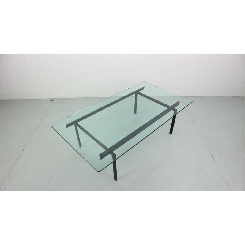 Vintage glass coffee table by Cees Braakman for Pastoe