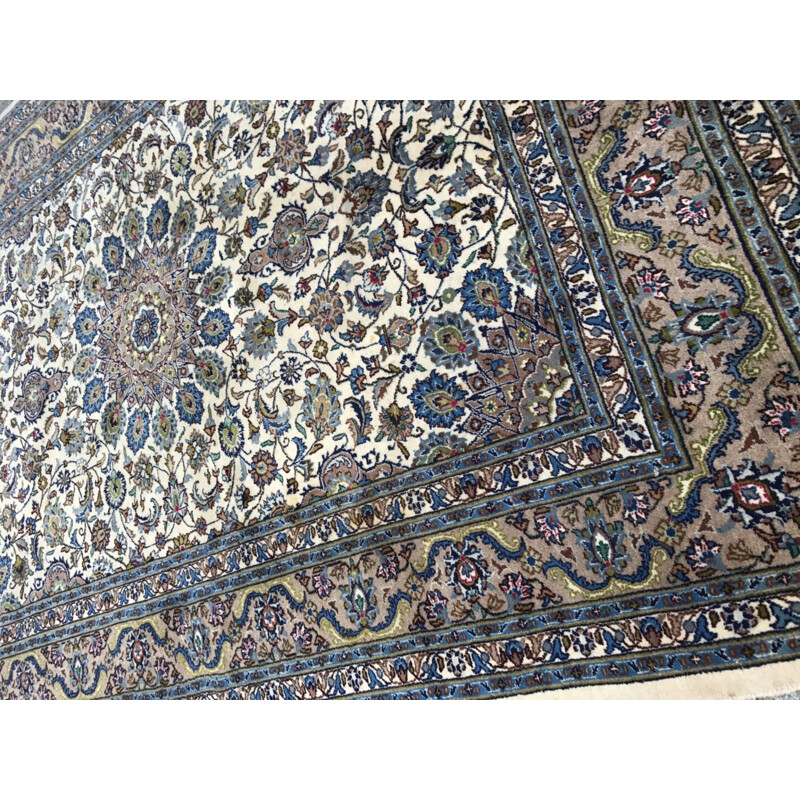 Vintage Mashhad Persian rug