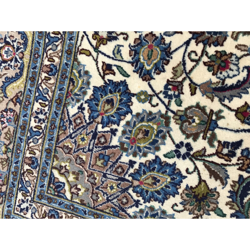 Vintage Mashhad Persian rug