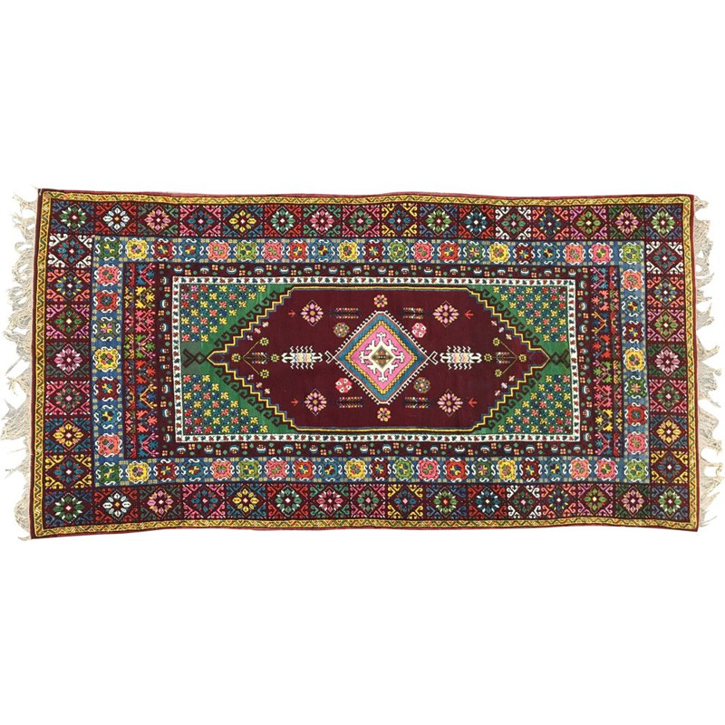 Vintage Moroccan carpet in wool