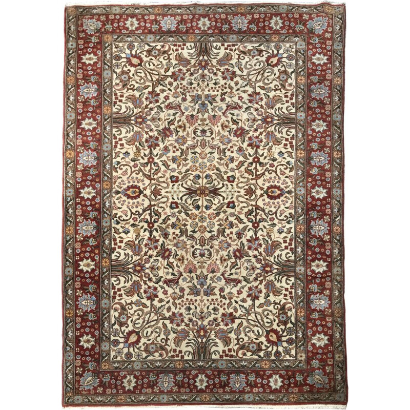 Tapis multicolore vintage en laine