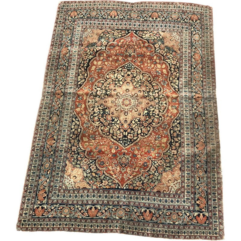 Vintage Persian Tabriz rug