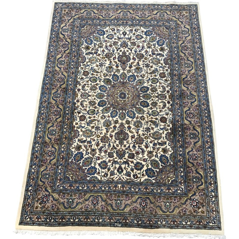 Vintage Mashhad Persian rug