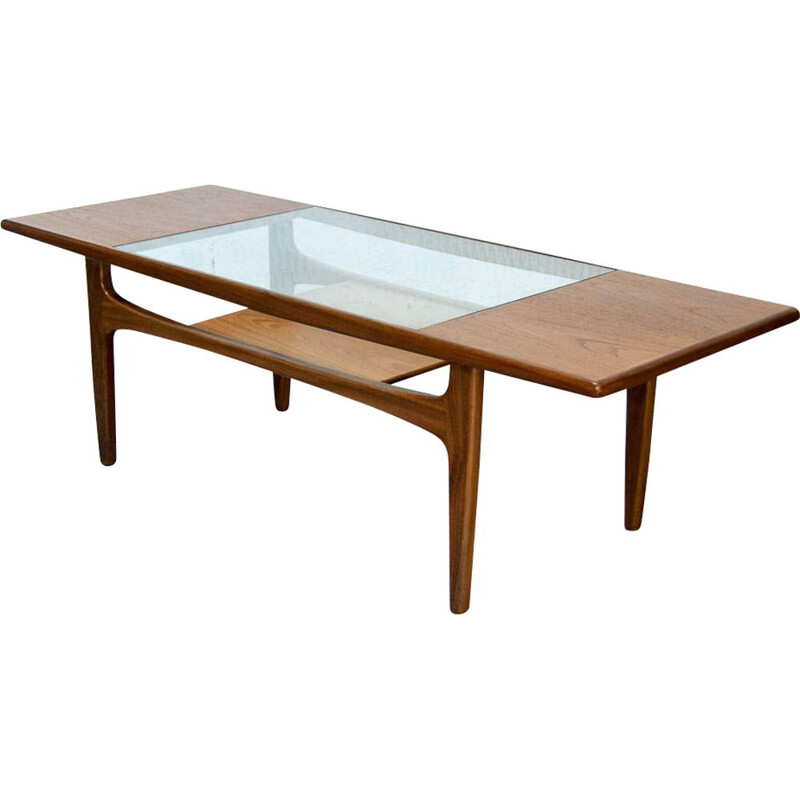 Vintage coffe table in teak and glass by Gplan