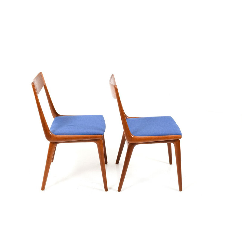 Pair of Boomerang teak chairs by Alfred Christensen