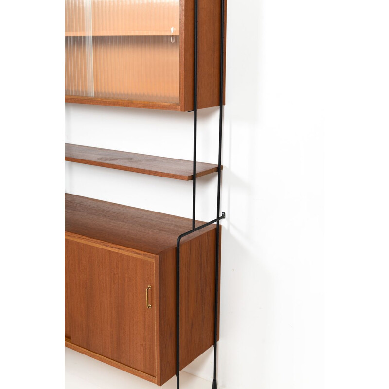 Omnia shelf system in teak by Ernst Dieter Hilker