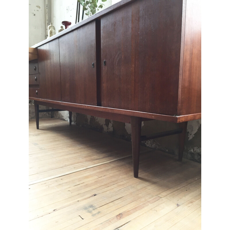 Vintage mahogany sideboard by Unifa