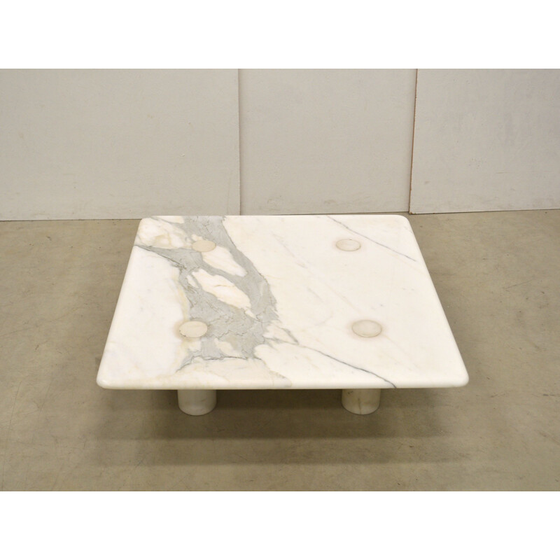 Vintage coffee table in marble by Angelo Mangiarotti