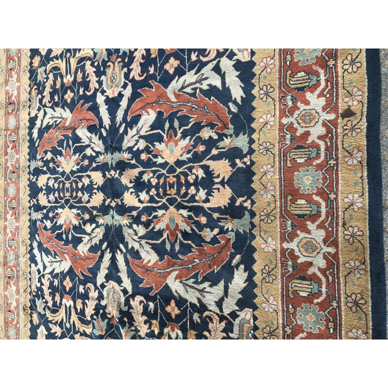 Vintage wool and cotton rug