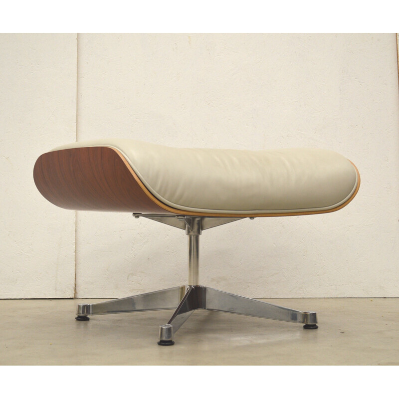 Vintage ottoman in rosewood by Charles Eames for Vitra