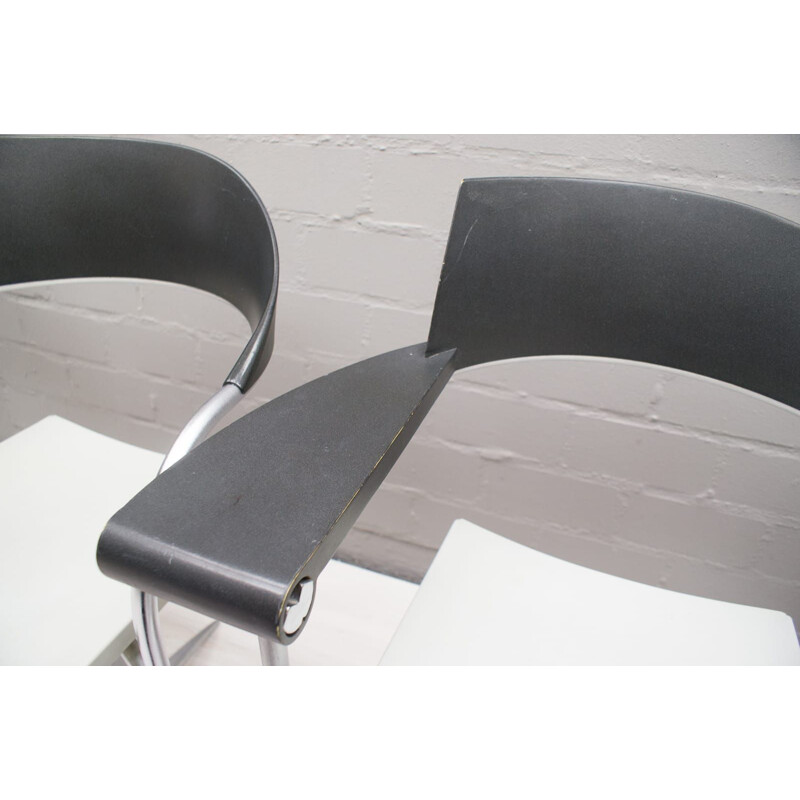 Set of 4 vintage Techno chairs by Philippe Starck