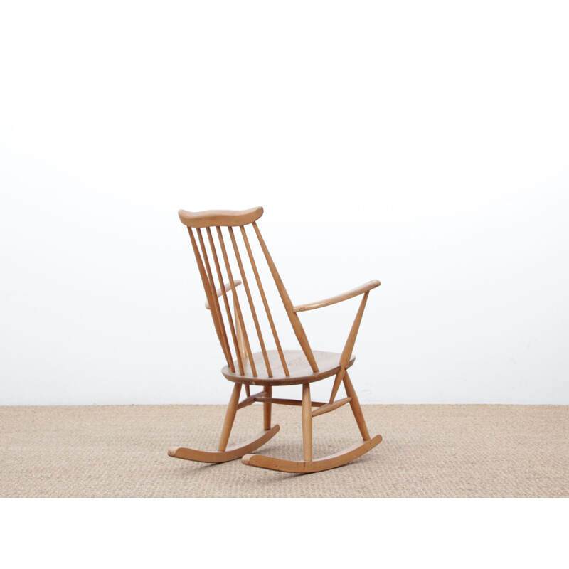 Vintage Scandinavian child rocking chair