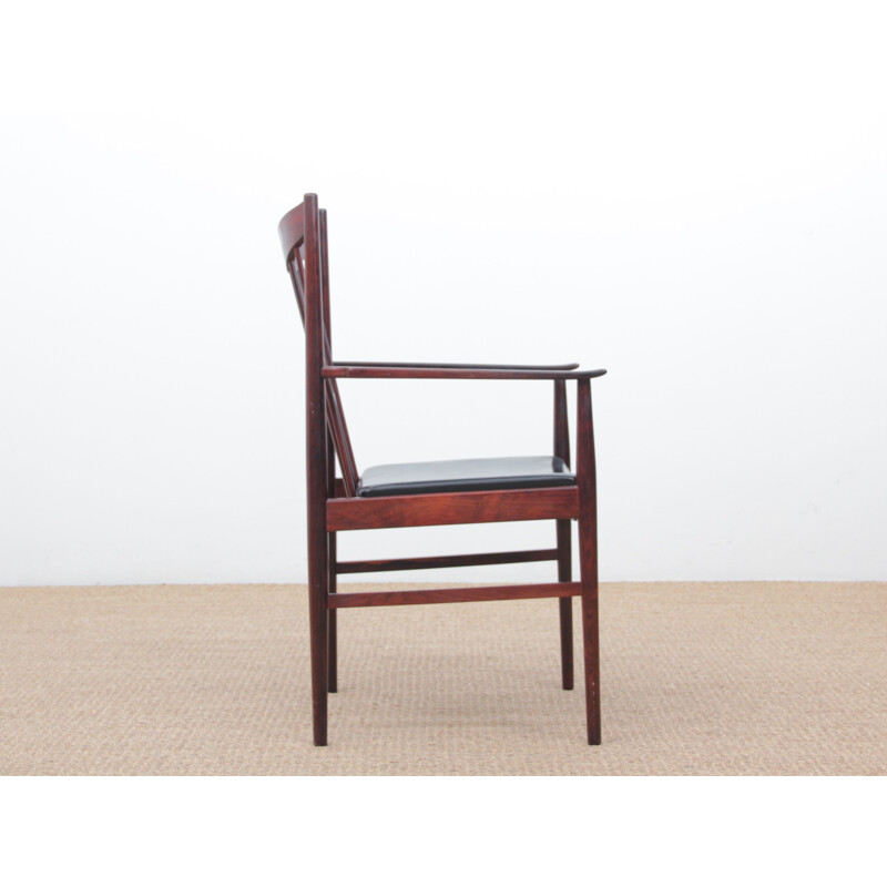 Set of 2 vintage chairs Scandinavian in rosewood