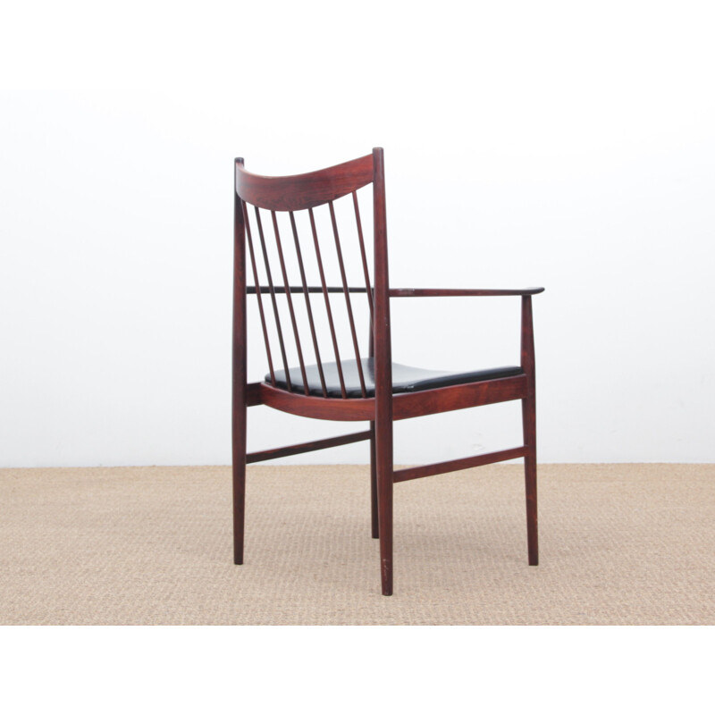 Suite aus 2 skandinavischen Vintage-Stühlen aus Palisanderholz
