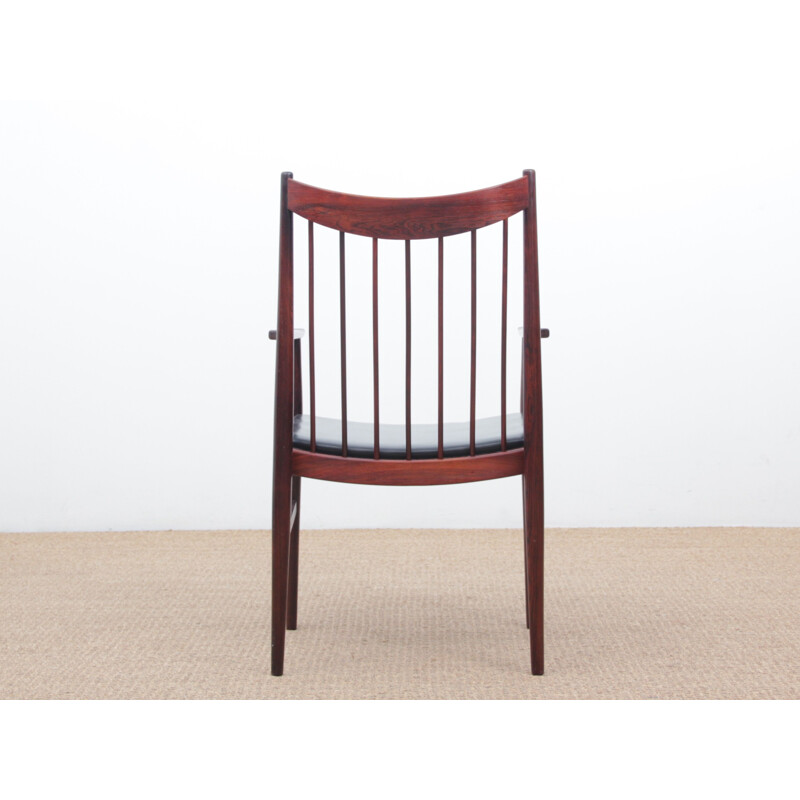 Suite di 2 sedie vintage scandinave in legno di palissandro