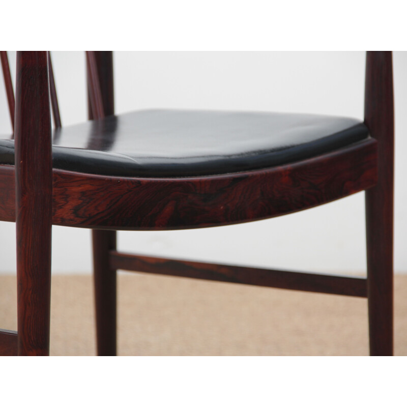 Set of 2 vintage chairs Scandinavian in rosewood