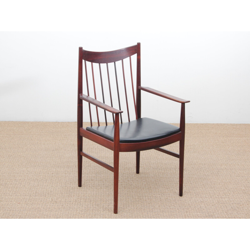 Suite aus 2 skandinavischen Vintage-Stühlen aus Palisanderholz