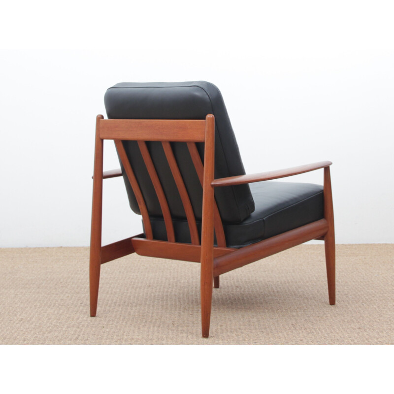 Set of 2 vintage Scandinavian teak armchairs