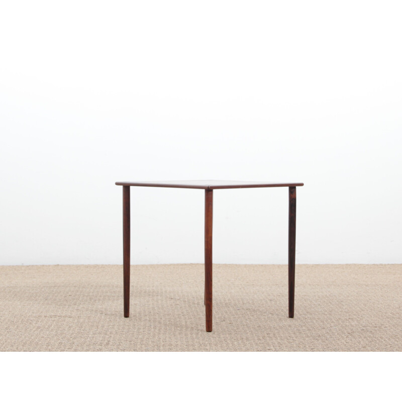 Vintage scandinavian side table in Rio rosewood